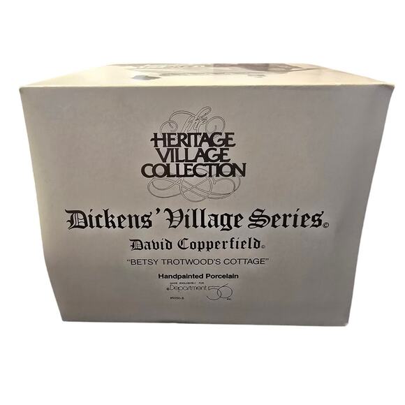 Dept 56 Dickens Village Series Betsy‎ Trotwood's Cottage 1989 Heritage #5550-6 - Picture 7 of 9